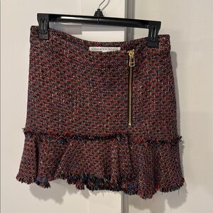 Veronica Beard Multicolor Tweed Skirt
